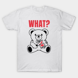 Cute Bear Doll (B&W Version) T-Shirt